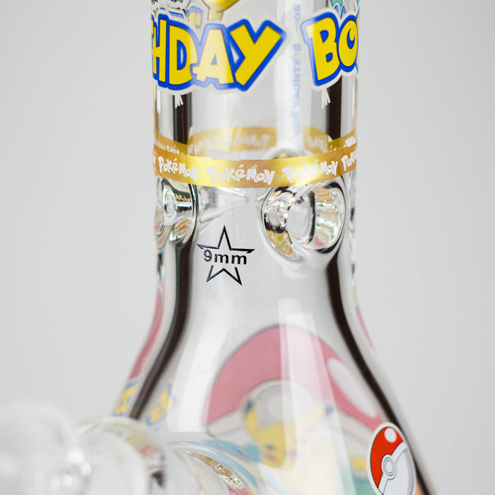 14" PK Cartoon Glow In The Dark 9mm Glass Bong [PIP863] Glass Bong NIBO Distribution