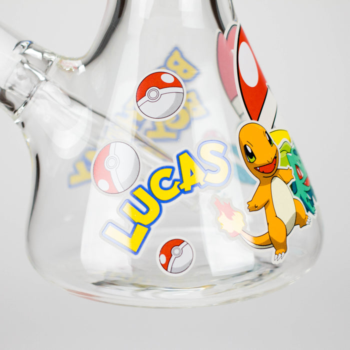 14" PK Cartoon Glow In The Dark 9mm Glass Bong [PIP863] Glass Bong NIBO Distribution