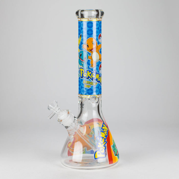 14" PK Cartoon Glow In The Dark 9mm Glass Bong [PIP863] Glass Bong NIBO Distribution Design D