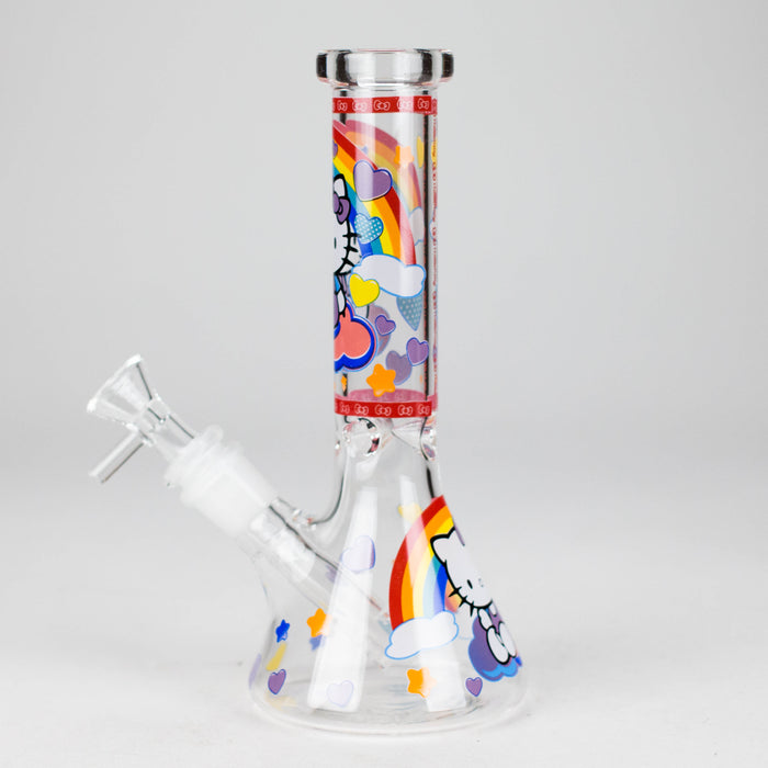 7.5" Glow-in-the-Dark PK Cartoon Beaker Bong – [PIP880] Glass Bong NIBO Distribution