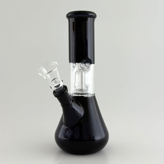 8" Perc Water Pipe - 10 Assorted Colours Glass Bong Super Supplys Inc Black