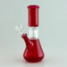 8" Perc Water Pipe - 10 Assorted Colours Glass Bong Super Supplys Inc Red