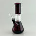 8" Perc Water Pipe - 10 Assorted Colours Glass Bong Super Supplys Inc Dark Brown