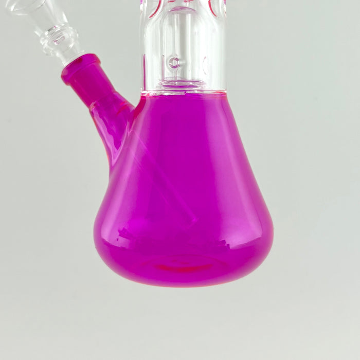 8" Perc Water Pipe - 10 Assorted Colours Glass Bong Super Supplys Inc
