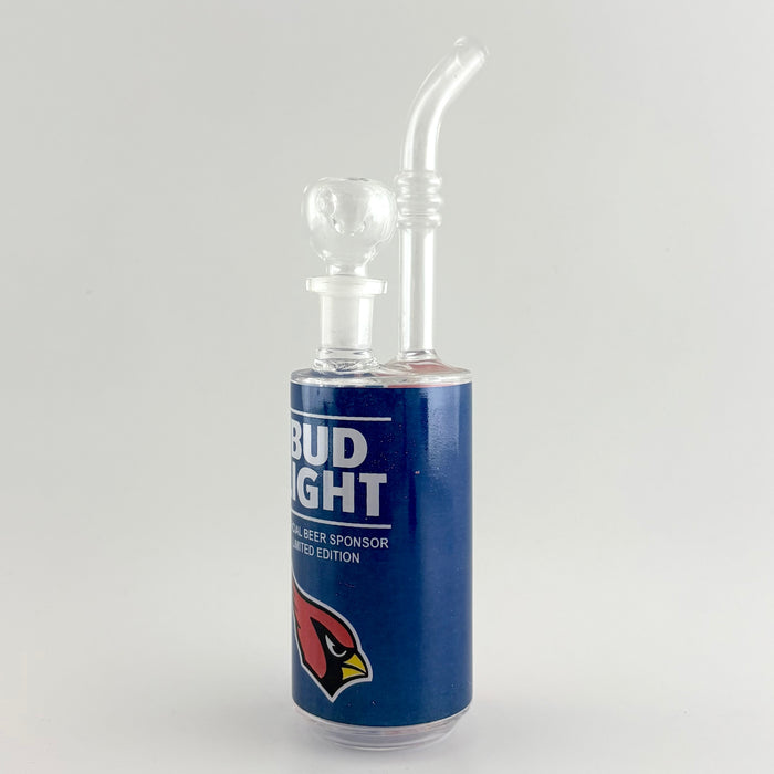 8" Soda Can Water Pipe Glass Bong Super Supplys Inc BUD LIGHT