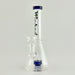 Wicked | 8" Beaker-Style Dab Rig Glass Bong Super Supplys Inc Blue