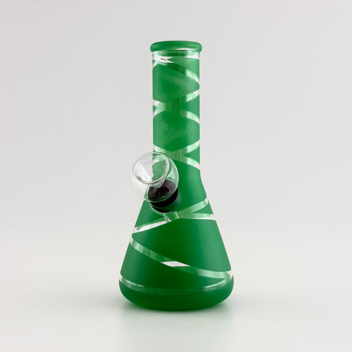 6" Glass Water Pipe – 10 Assorted Colours Glass Bong Super Supplys Inc Green