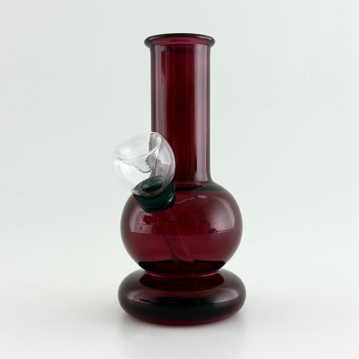 5" Colour Water Pipe - 10 Assorted Colours Glass Bong Super Supplys Inc Burgundy