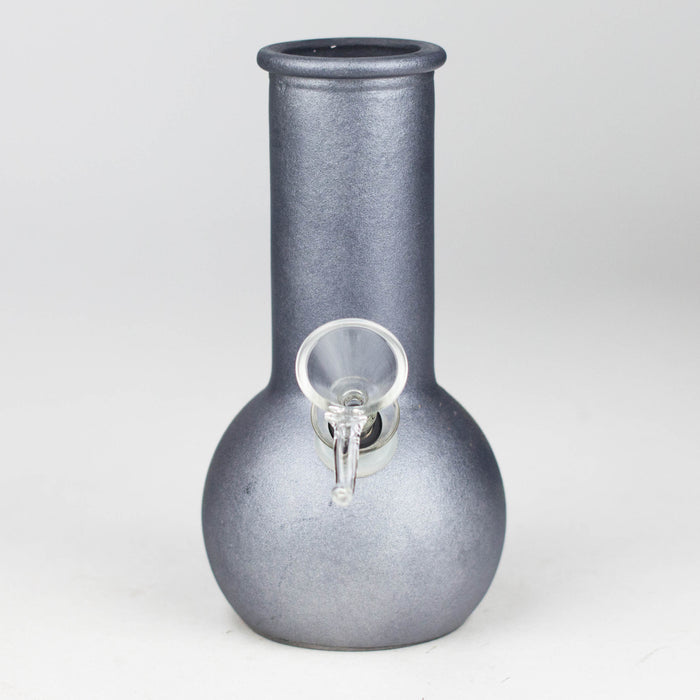 6 " Soft Glass Assorted Colors Glass Bong Super Supplys Inc Gray