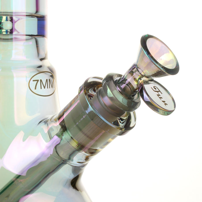 Fortune | Electroplated 14" 7mm New Beaker - 4 Assorted Colours Glass Bong Fortune