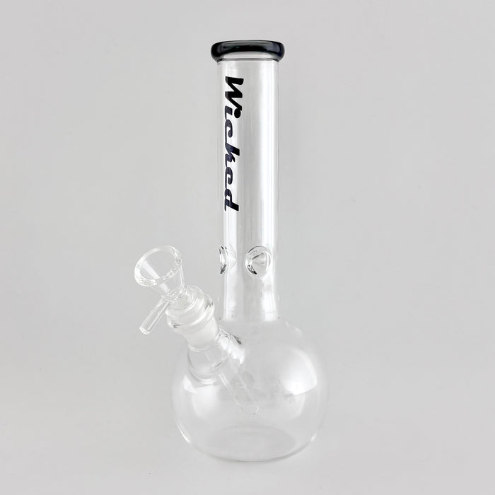 Wicked | 10" Spherical Glass Bong Glass Bong Super Supplys Inc Grey