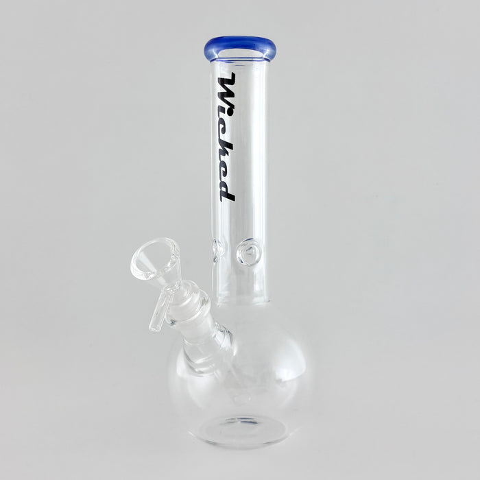 Wicked | 10" Spherical Glass Bong Glass Bong Super Supplys Inc Blue