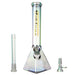 Fortune | Electroplated 14" 7mm Pyramid Base Glass Beaker Bong Glass Bong Fortune