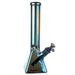 Fortune | Electroplated 14" 7mm Pyramid Base Glass Beaker Bong Glass Bong Fortune Electric Blue