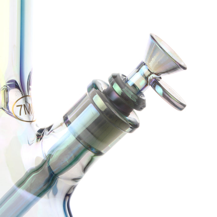 Fortune | Electroplated 14" 7mm Pyramid Base Glass Beaker Bong Glass Bong Fortune