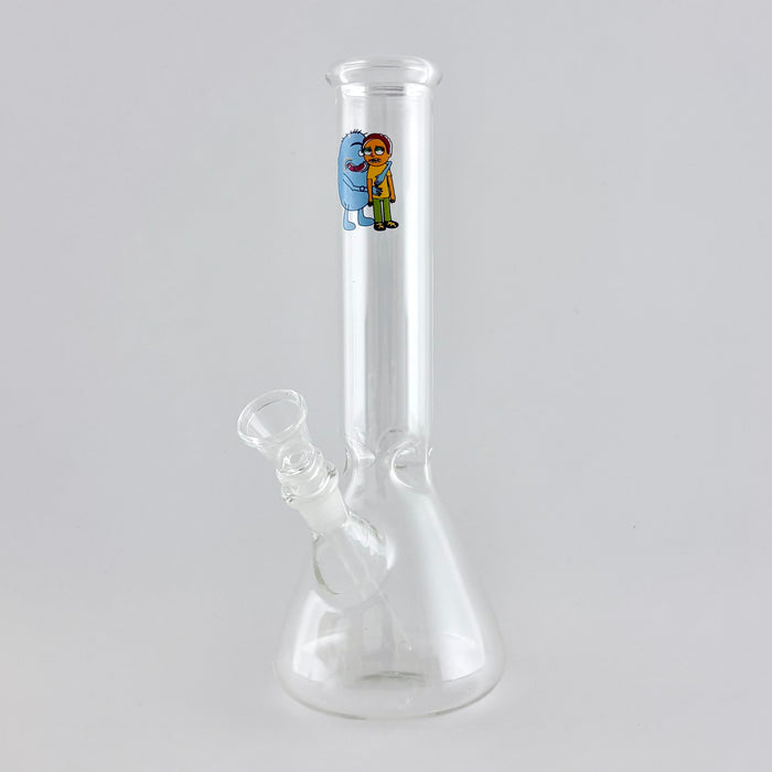 10" Cartoon Glass Beaker Bong Glass Bong Super Supplys Inc