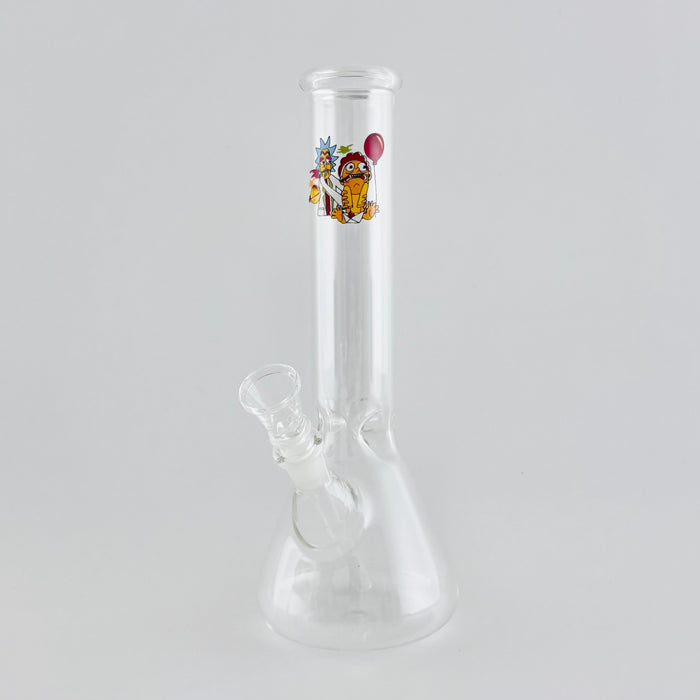 10" Cartoon Glass Beaker Bong Glass Bong Super Supplys Inc Design D