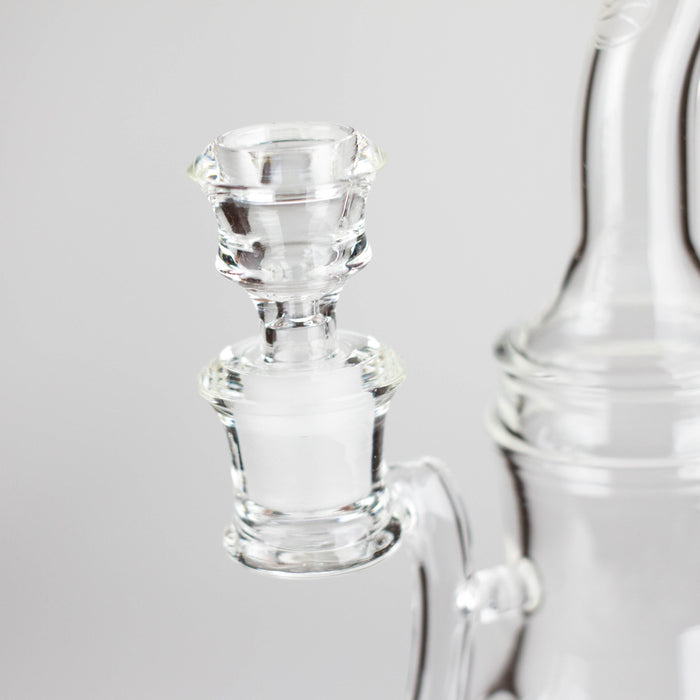 Nami Glass | 9" Ripple Dab Rig – Premium Borosilicate with Signature Inline Design Glass Bong Small Biz Distributors