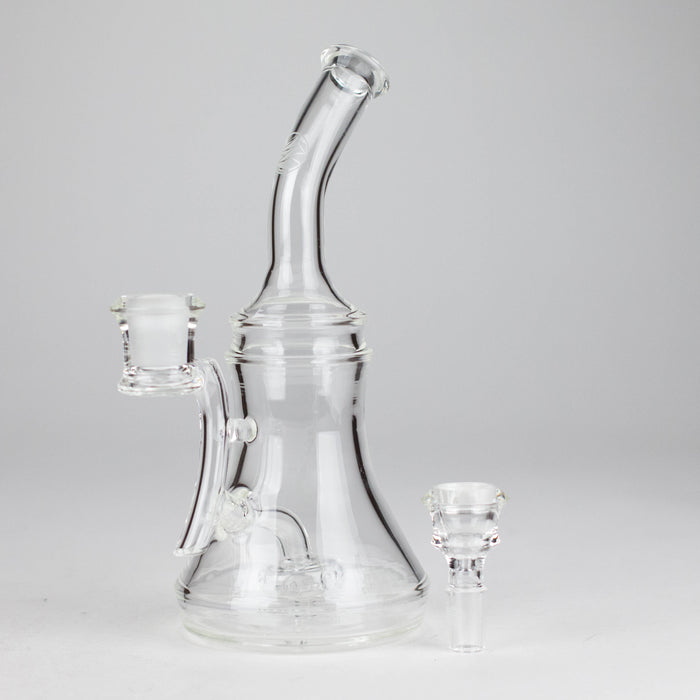 Nami Glass | 9" Ripple Dab Rig – Premium Borosilicate with Signature Inline Design Glass Bong Small Biz Distributors
