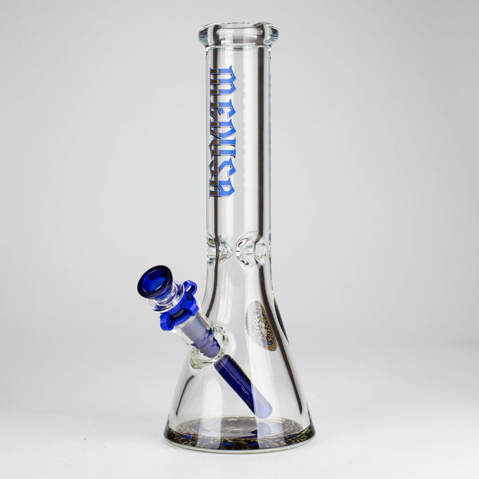 Medusa | 12" 9mm Beaker Bong – Extra Thick Bottom Glass Bong Small Biz Distributors Blue