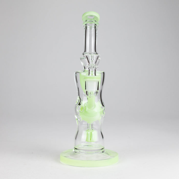 9" Fab Klein Recycler – Premium Glass Rig with Matrix Perc for Superior Filtration Glass Bong Small Biz Distributors
