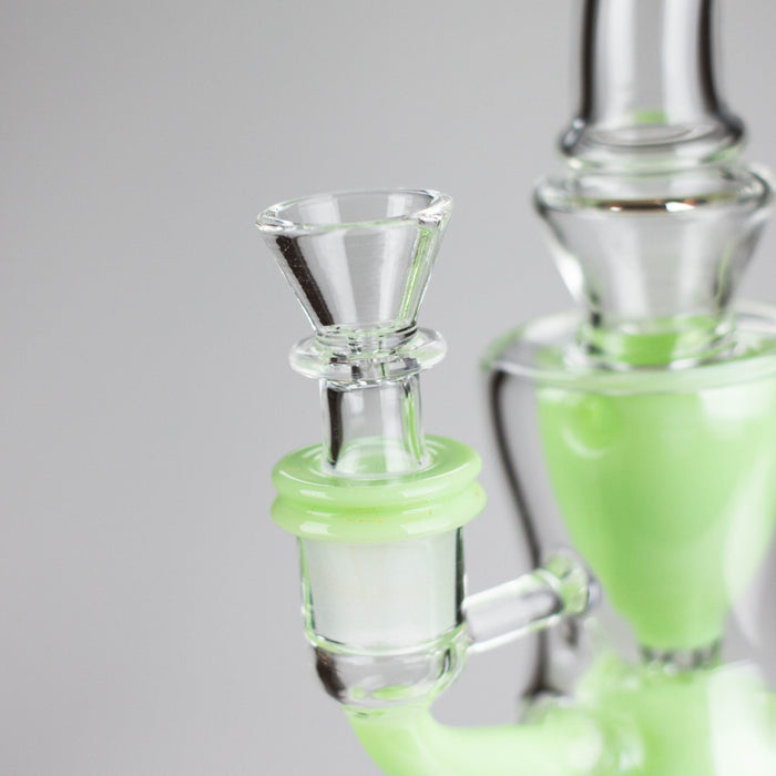 9" Fab Klein Recycler – Premium Glass Rig with Matrix Perc for Superior Filtration Glass Bong Small Biz Distributors