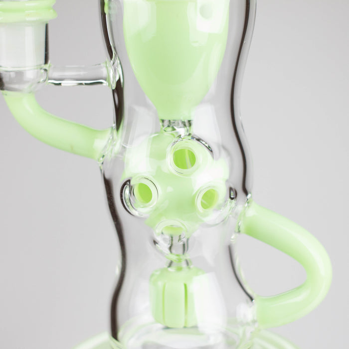 9" Fab Klein Recycler – Premium Glass Rig with Matrix Perc for Superior Filtration Glass Bong Small Biz Distributors