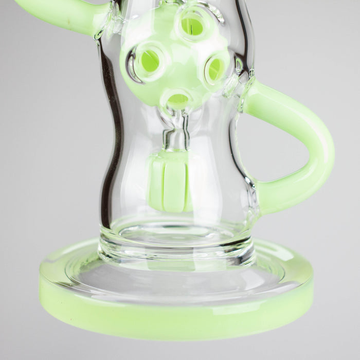 9" Fab Klein Recycler – Premium Glass Rig with Matrix Perc for Superior Filtration Glass Bong Small Biz Distributors