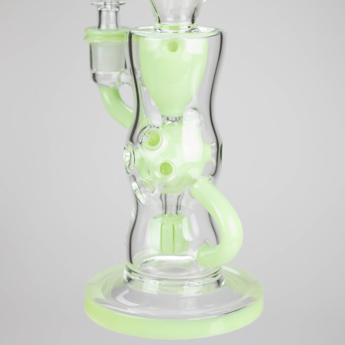 9" Fab Klein Recycler – Premium Glass Rig with Matrix Perc for Superior Filtration Glass Bong Small Biz Distributors