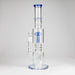 16" Glass Bong – 10-Arm Tree Perc with Matrix Perc for Maximum Filtration Glass Bong Small Biz Distributors Blue