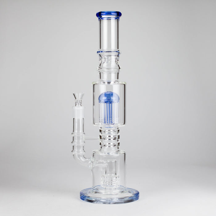 16" Glass Bong – 10-Arm Tree Perc with Matrix Perc for Maximum Filtration Glass Bong Small Biz Distributors