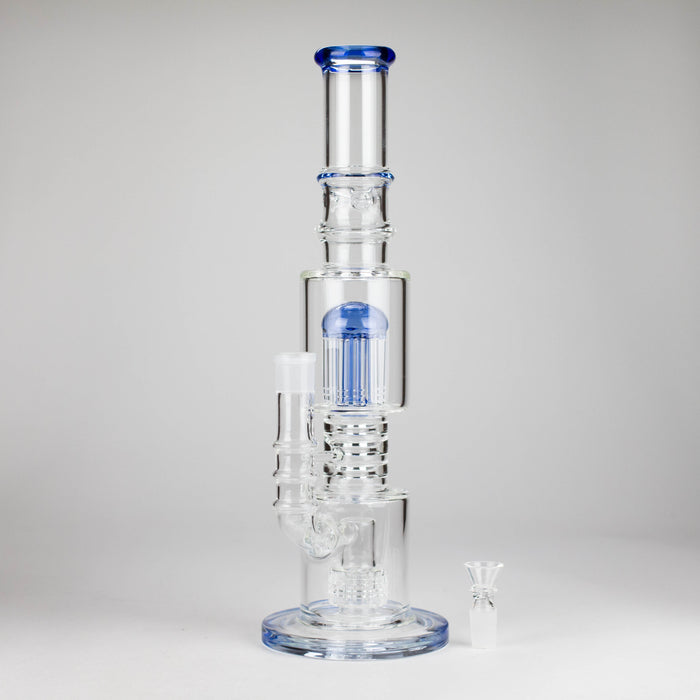 16" Glass Bong – 10-Arm Tree Perc with Matrix Perc for Maximum Filtration Glass Bong Small Biz Distributors