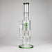 16" Glass Bong – 10-Arm Tree Perc with Matrix Perc for Maximum Filtration Glass Bong Small Biz Distributors Green