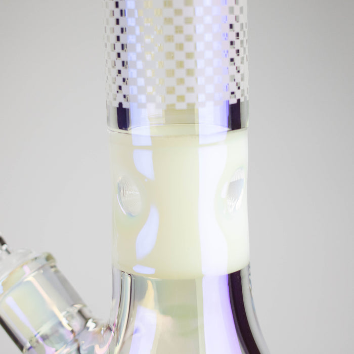 12.5" Hologram Beaker Glass Bong Glass Bong Small Biz Distributors