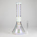 12.5" Hologram Beaker Glass Bong Glass Bong Small Biz Distributors