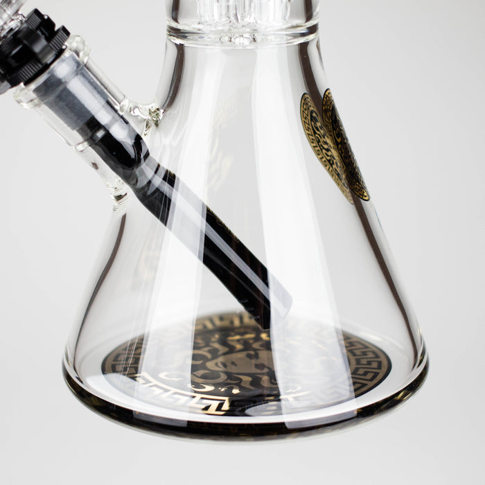 Medusa | 17" 7mm Double Tree Perc Glass Bong with Splash Guard Glass Bong Small Biz Distributors