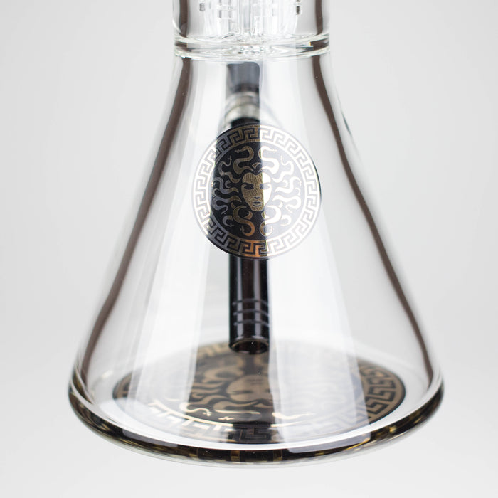 Medusa | 17" 7mm Double Tree Perc Glass Bong with Splash Guard Glass Bong Small Biz Distributors