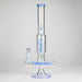 Trippy Glass | 17" 7mm Holographic Stemline Bong – Triple Diffused Perc with 18mm Bowl Glass Bong Small Biz Distributors BLUE