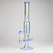 Trippy Glass | 17" 7mm Holographic Stemline Bong – Triple Diffused Perc with 18mm Bowl Glass Bong Small Biz Distributors