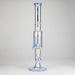 Trippy Glass | 17" 7mm Holographic Stemline Bong – Triple Diffused Perc with 18mm Bowl Glass Bong Small Biz Distributors