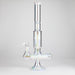 Trippy Glass | 17" 7mm Holographic Stemline Bong – Triple Diffused Perc with 18mm Bowl Glass Bong Small Biz Distributors WHITE