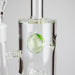 9" Ball Perc Glass Bong – Green with Bent Neck & 14mm Bowl Glass Bong Small Biz Distributors