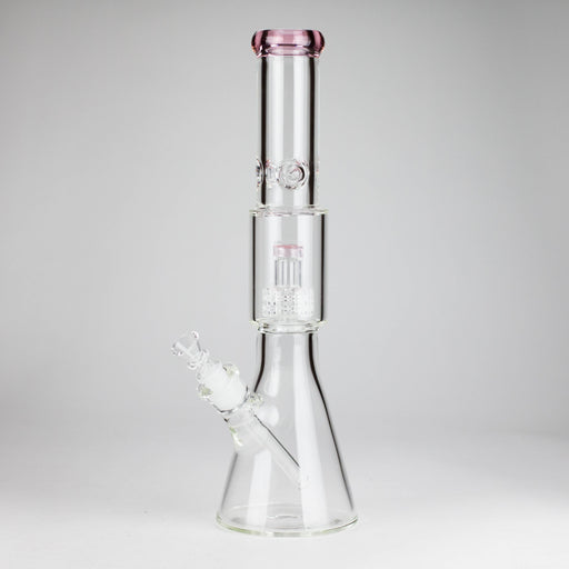 16" 7mm Colored Beaker Bong – Premium Thick Glass with Grid Perc Glass Bong Small Biz Distributors