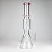 16" 7mm Colored Beaker Bong – Premium Thick Glass with Grid Perc Glass Bong Small Biz Distributors