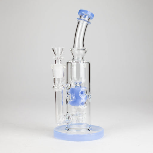9.5" Incycler – Matrix Perc Glass Dab Rig for Smooth, Clean Hits Glass Bong Small Biz Distributors Blue