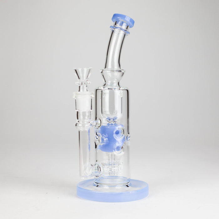 9.5" Incycler – Matrix Perc Glass Dab Rig for Smooth, Clean Hits Glass Bong Small Biz Distributors Blue