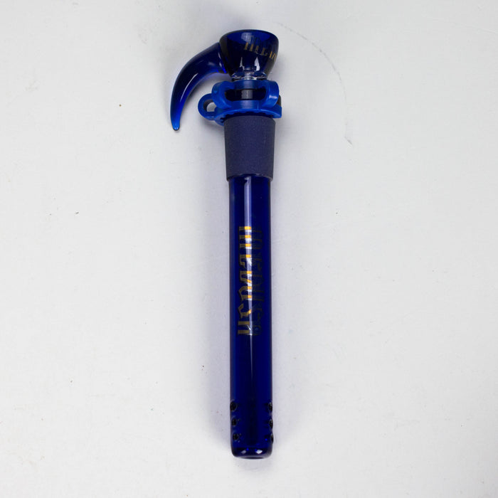 Medusa | Colored Downstem Style "01" – Includes Glass Bowl & Keck Clip Downstem · Bowlstem Small Biz Distributors 12cm / 4.7" Blue