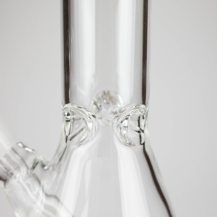 8" Clear Beaker Glass Bong – 4mm Thick Glass Bong HALLO GLASS