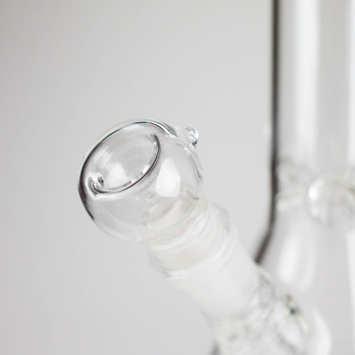 8" Clear Beaker Glass Bong – 4mm Thick Glass Bong HALLO GLASS