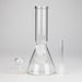 8" Clear Beaker Glass Bong – 4mm Thick Glass Bong HALLO GLASS